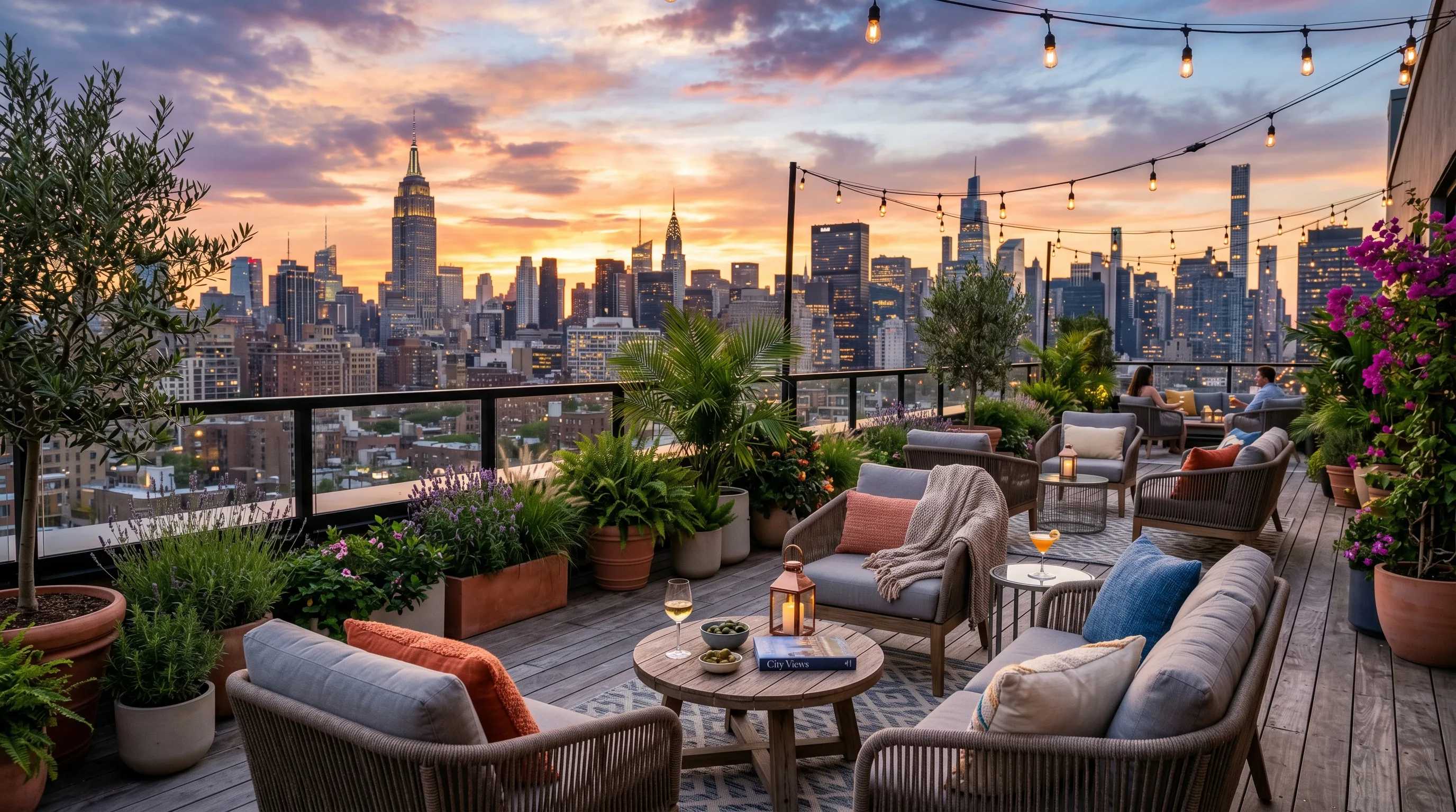 Covered Outdoor Seating Nook